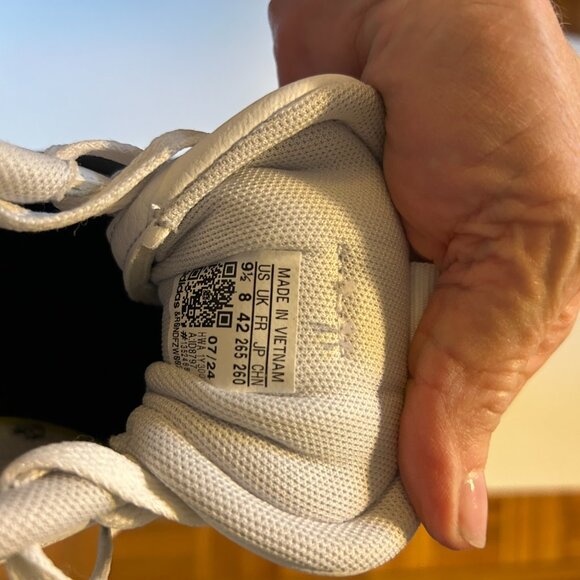 Adidas VL Court 3.0, women's size 9.5, black/white LIKE NEW! - Picture 3 of 5